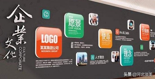 建筑公司文化墙创意设计,公司走廊过道文化墙设计效果图