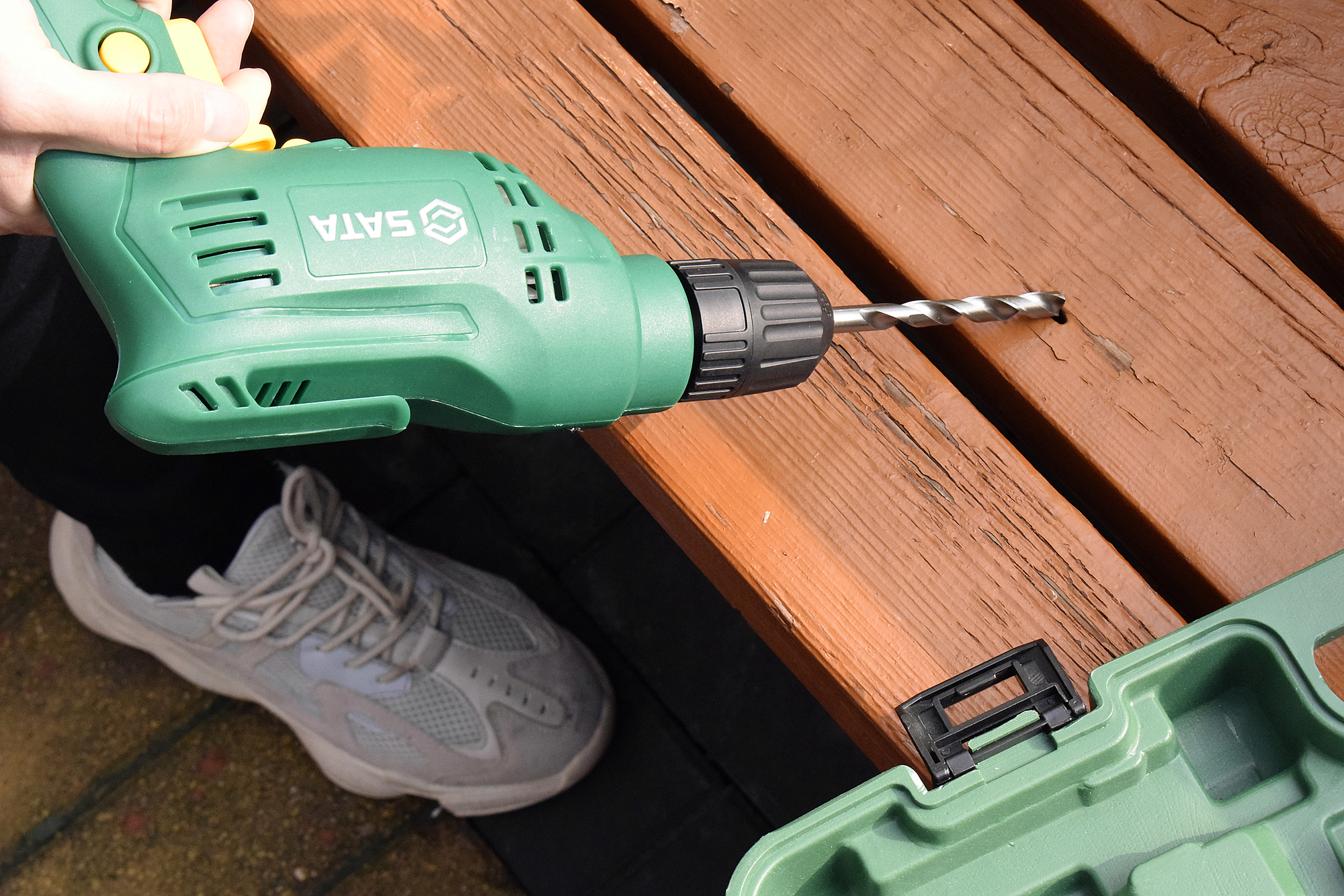 世达工具箱套装带电钻,世达小型电钻工具套装家用