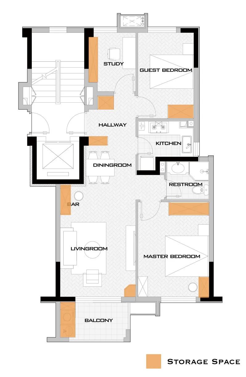 86精装房,精装修房子极简改造