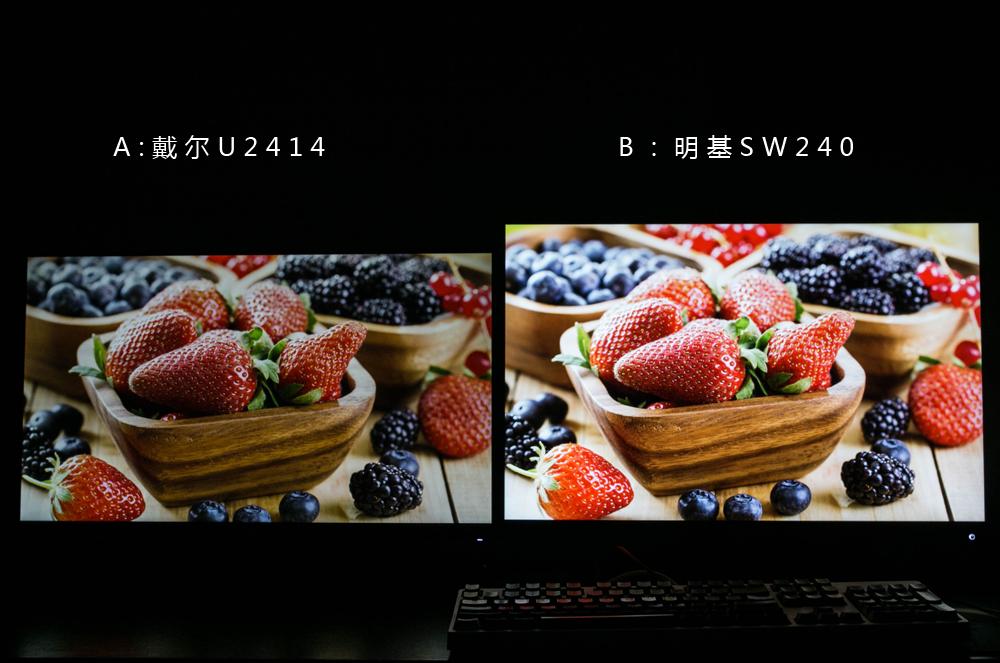 明基sw240的10bit是原生的吗,明基sw240显示器偏绿