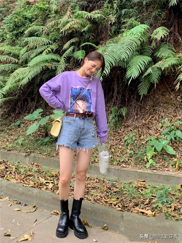 矮个子必备鞋最新款长筒靴,冬天穿上小黑靴的你时髦又显高