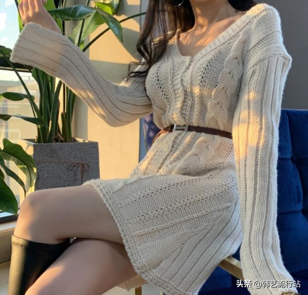宽松休闲毛衣女韩版慵懒风的编织,又到了编织毛线的季节