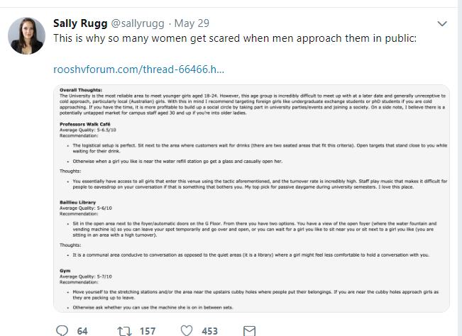 澳洲网友扒出“猎物捕捉攻略”网站，狩猎目标竟是女性？