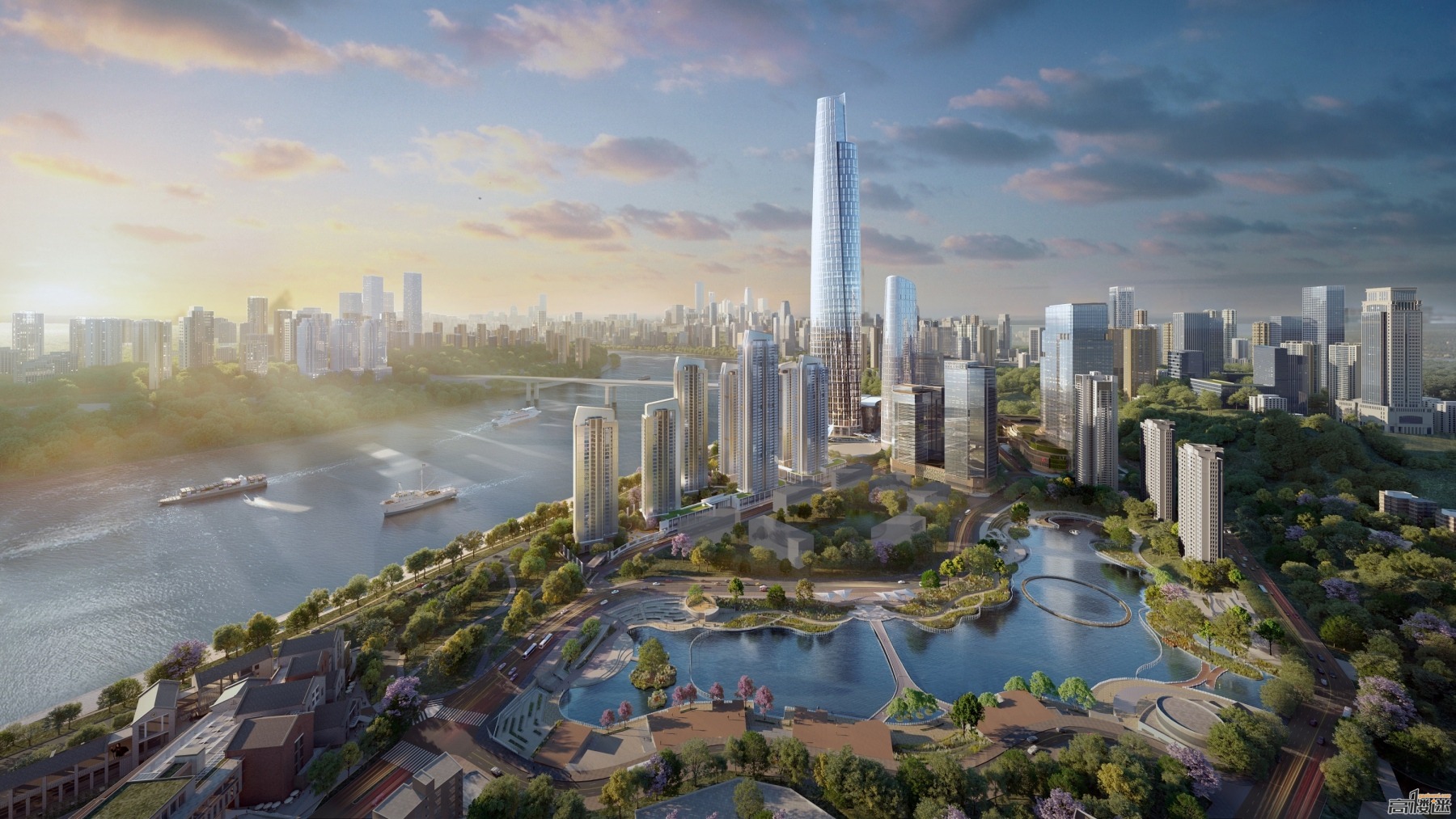 重庆万科陆海国际中心,重庆超级天际线