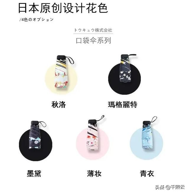 和皱纹一刀两断！日本颜值口袋伞，挡住99%紫外线，防老美白利器