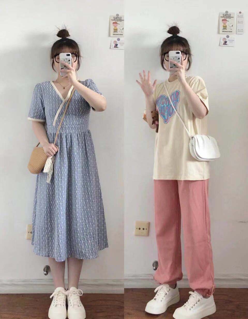 现在的天气适合清爽又舒适的穿搭,天气冷了把衣服穿厚点穿搭风格