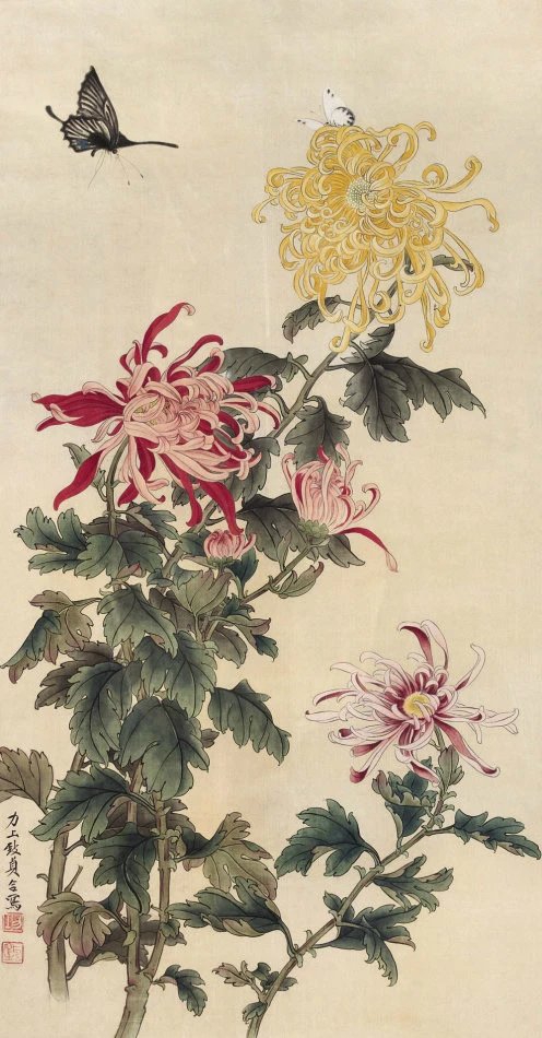 画菊名家菊花图集,画家画菊花作品欣赏