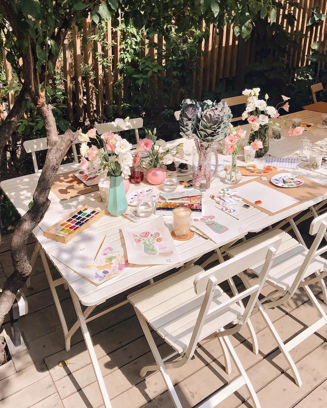 花卉墙绘,墙绘花卉色彩作品