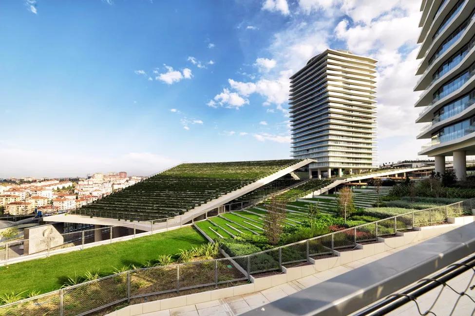 商业步行街景观设计效果图,现代商业街景观效果