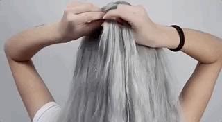 杨幂鱼尾辫发型火了,杨幂同款发型双麻花翘辫