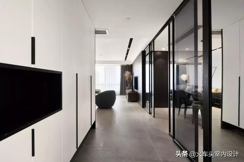 轻奢超大推拉门图片大全,三米极简推拉门