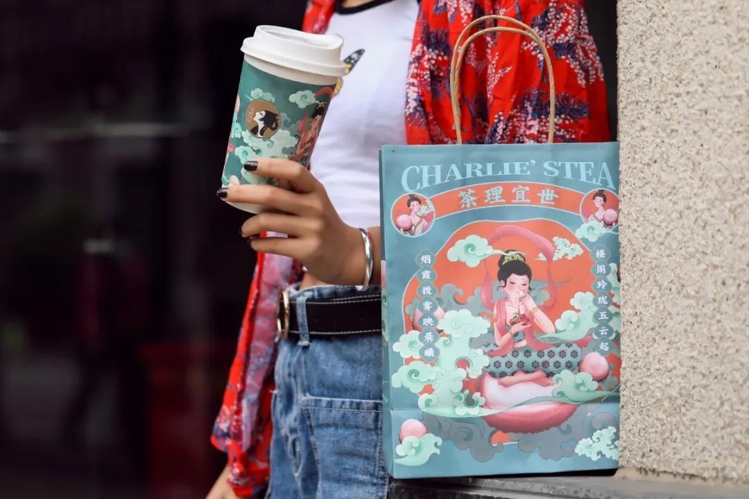中国风奶茶包装,港风奶茶包装设计