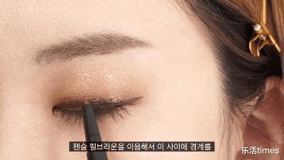 金高银的单眼皮妆,金高银眼妆教程详细