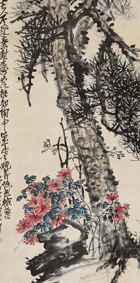大师国画菊花作品欣赏,国画中的菊花图片
