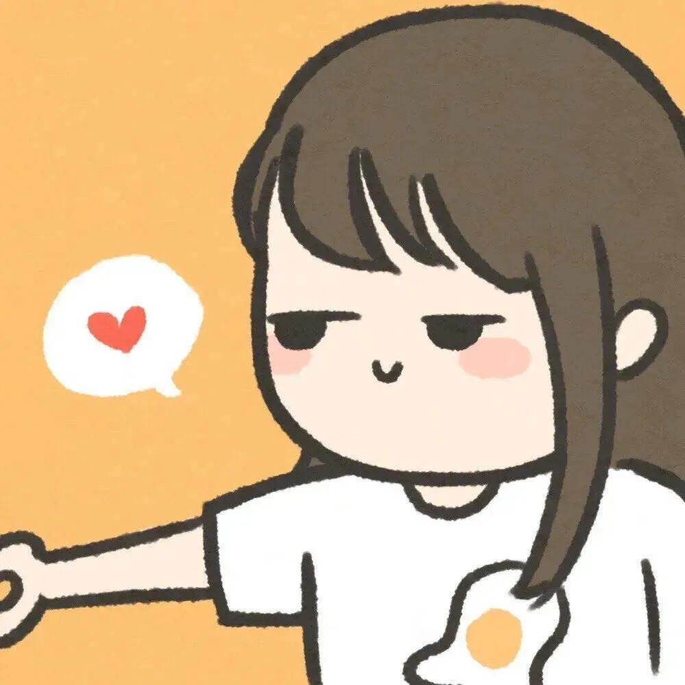 情侣头像卡通简单干净可爱一对,卡通情侣头像可爱呆萌一男一女