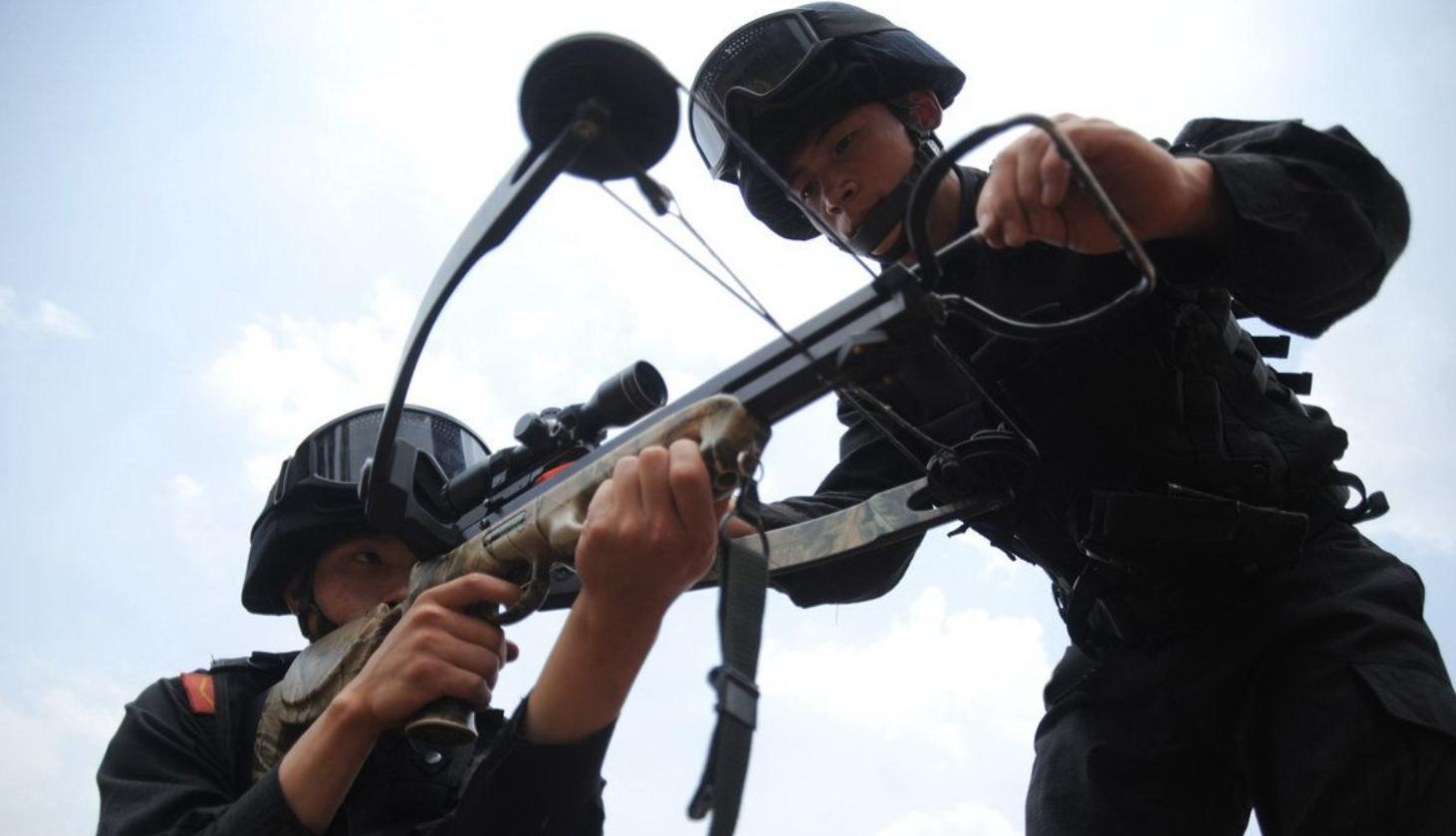 中国特种兵使用的十字弓弩，可一箭射碎水牛头骨，比95步枪还贵