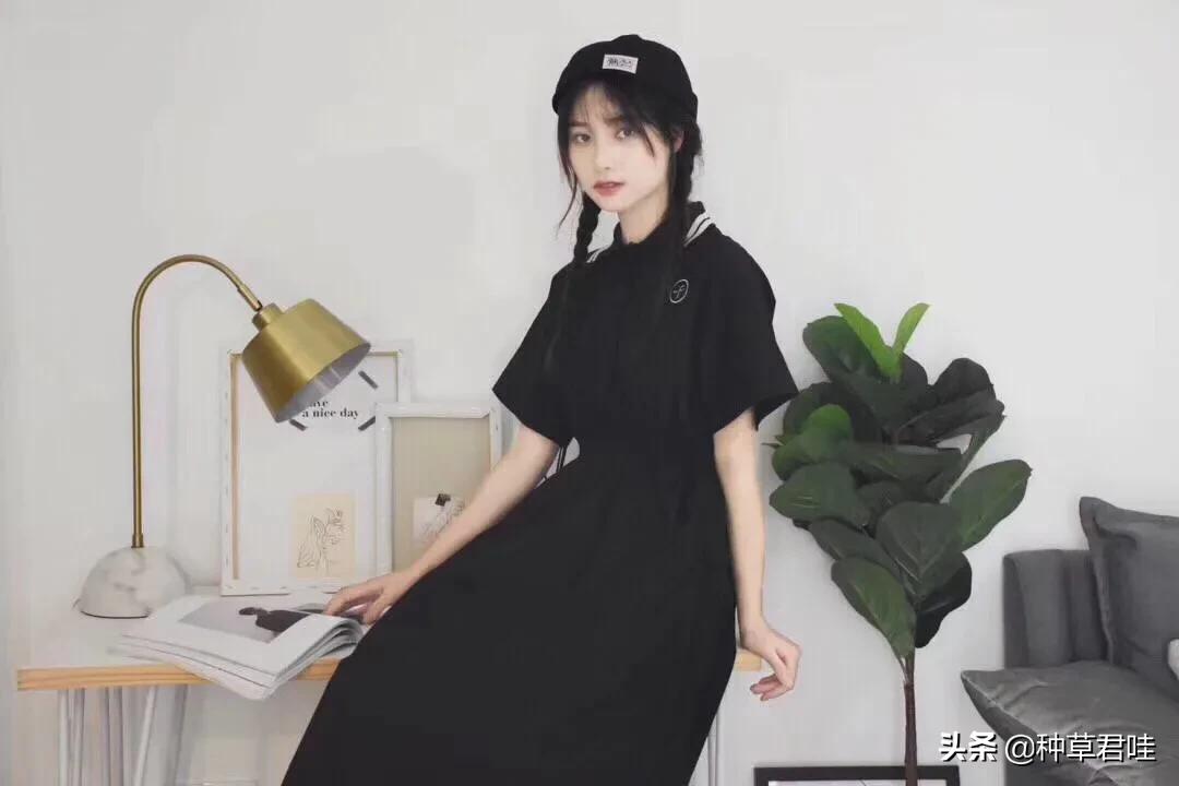 蓝色系的夏季穿搭,夏季高品质甜酷风穿搭