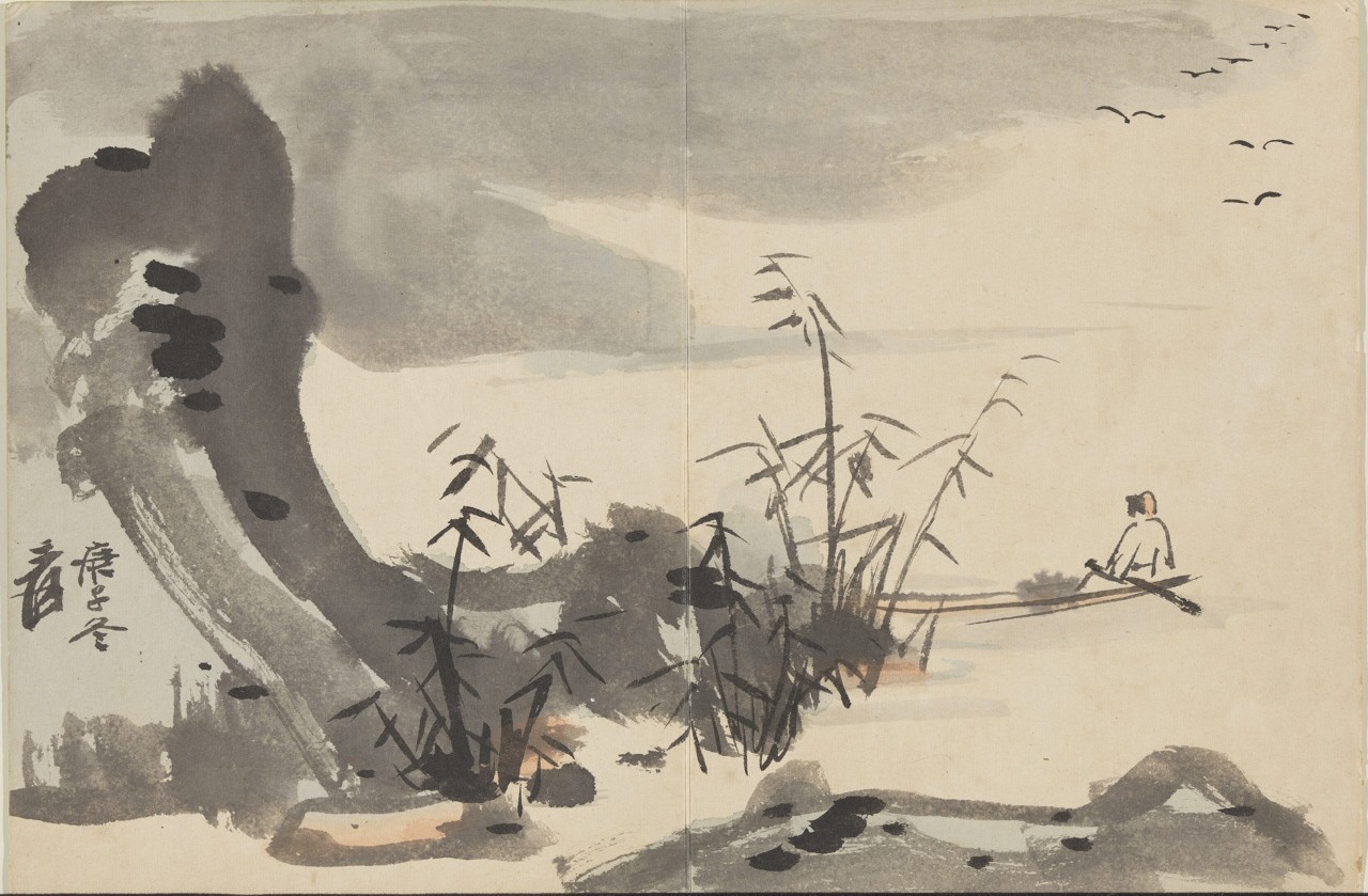 初学者山水画点景小船,山水画初学者教学视频