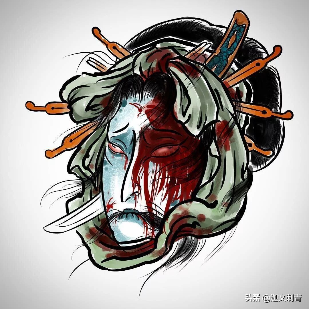 日式纹身各种图案的寓意,生首纹身日式寓意