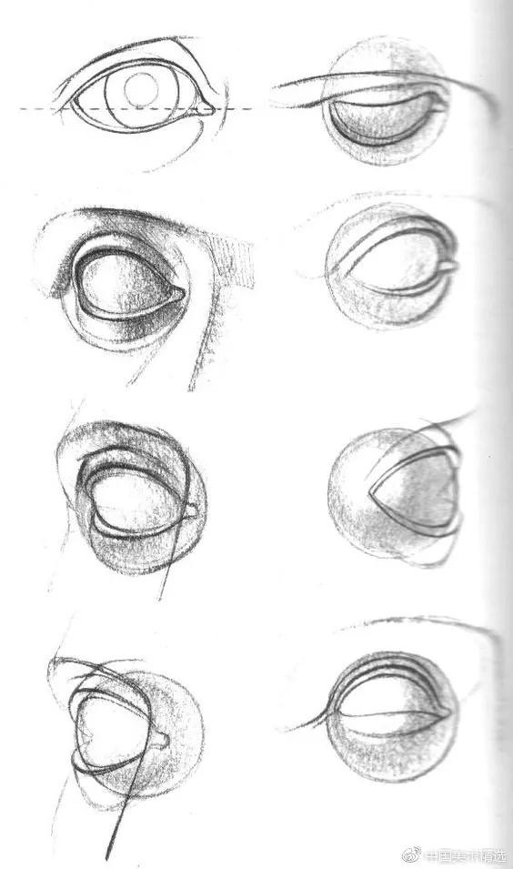 简笔画古风眼睛100种画法,古风眼睛100种画法简单