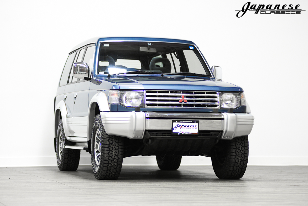 国外91年二手三菱帕杰罗标配电子悬挂20年前就能调整驾驶模式