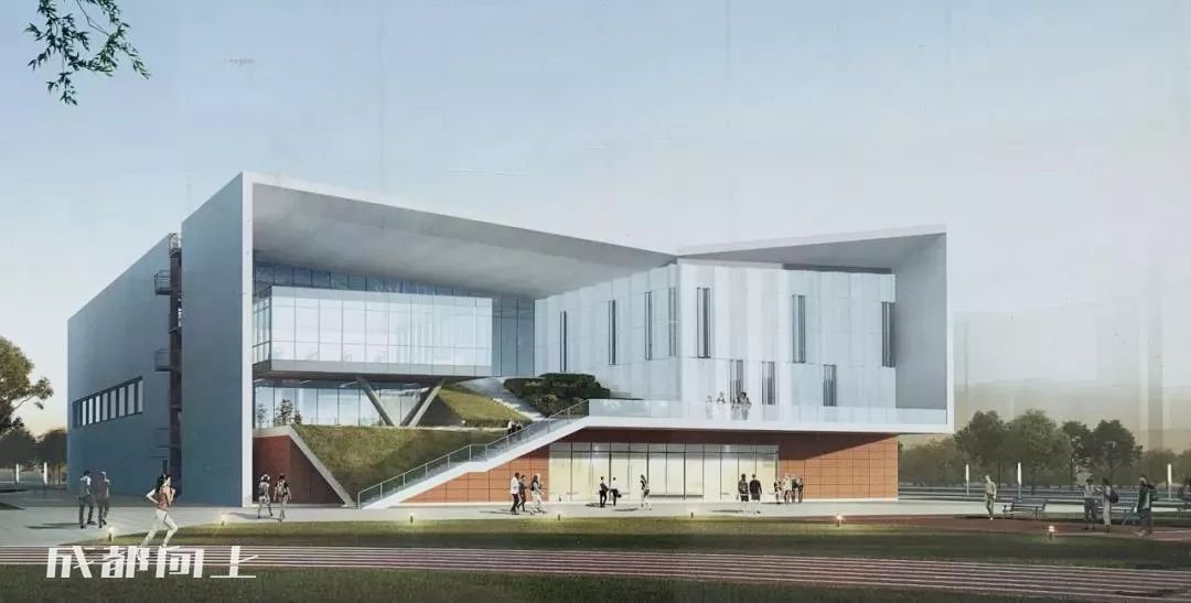 大运村建设火热朝天，成都大学已经上天