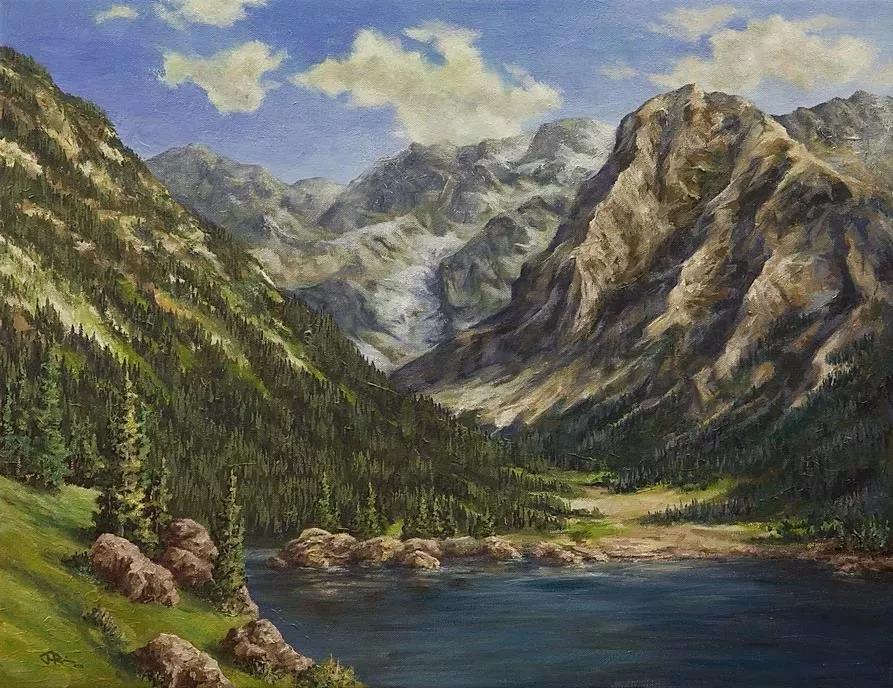 唯美壮丽的印象派风景油画,意境优美的古典风景油画欣赏