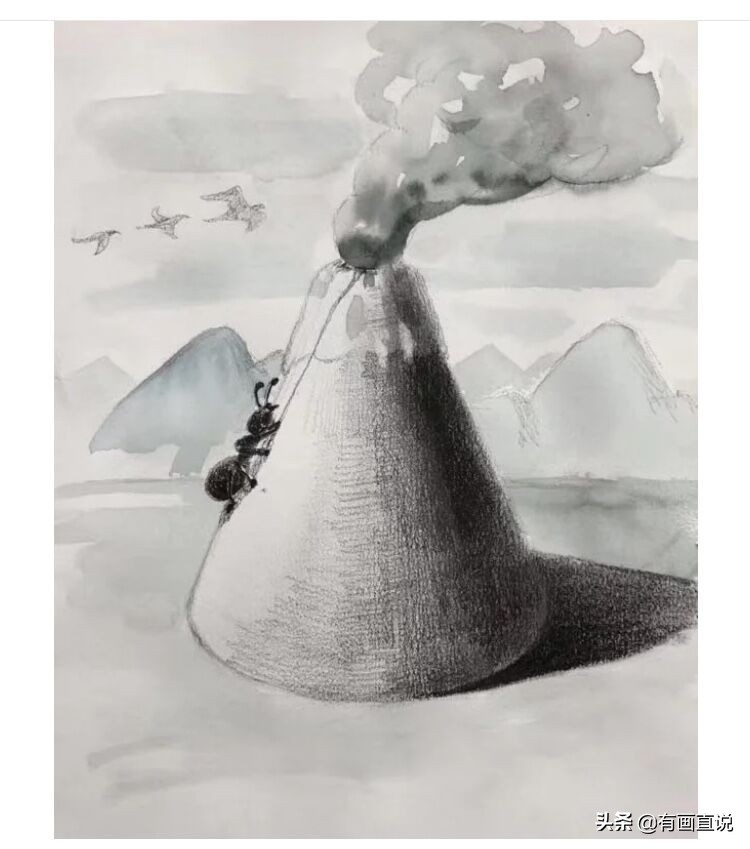 儿童绘画创意素描课堂教学,儿童基础素描创意素描画