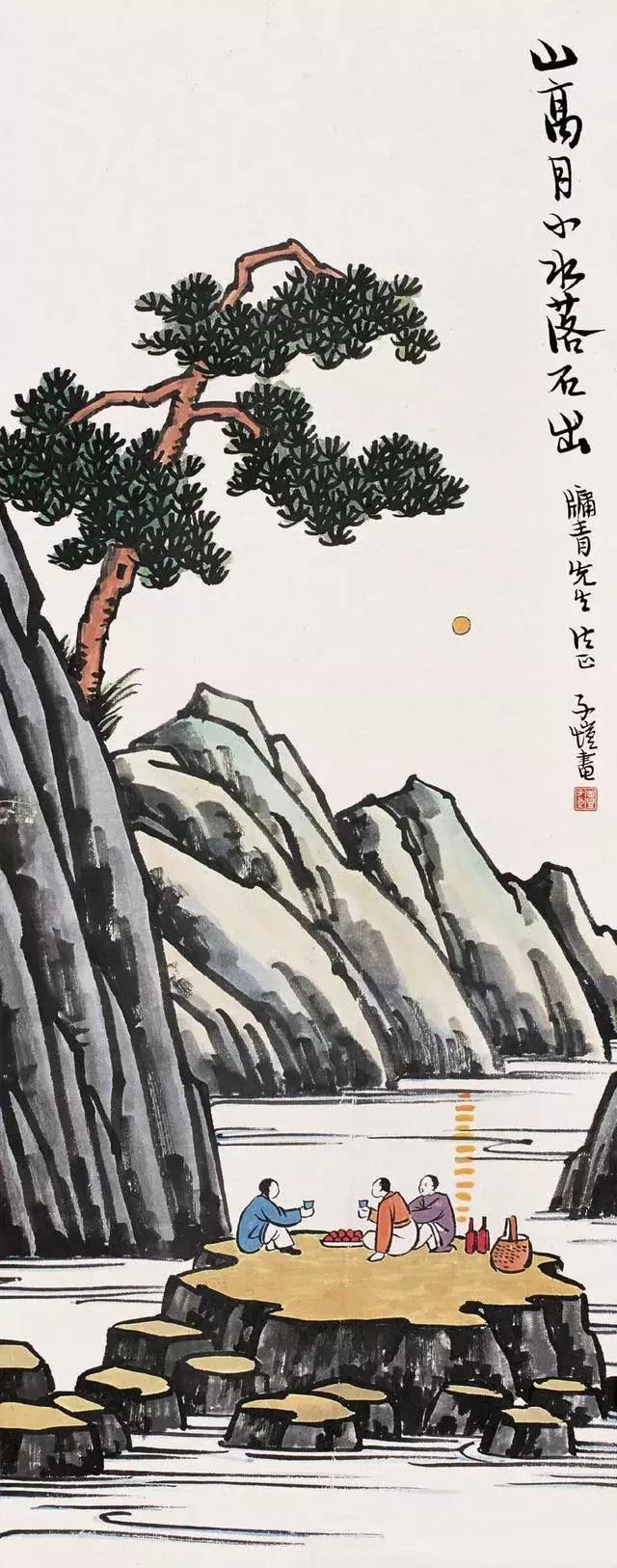 史上经典诗书画伴您中秋月更圆,中秋夜的诗书画