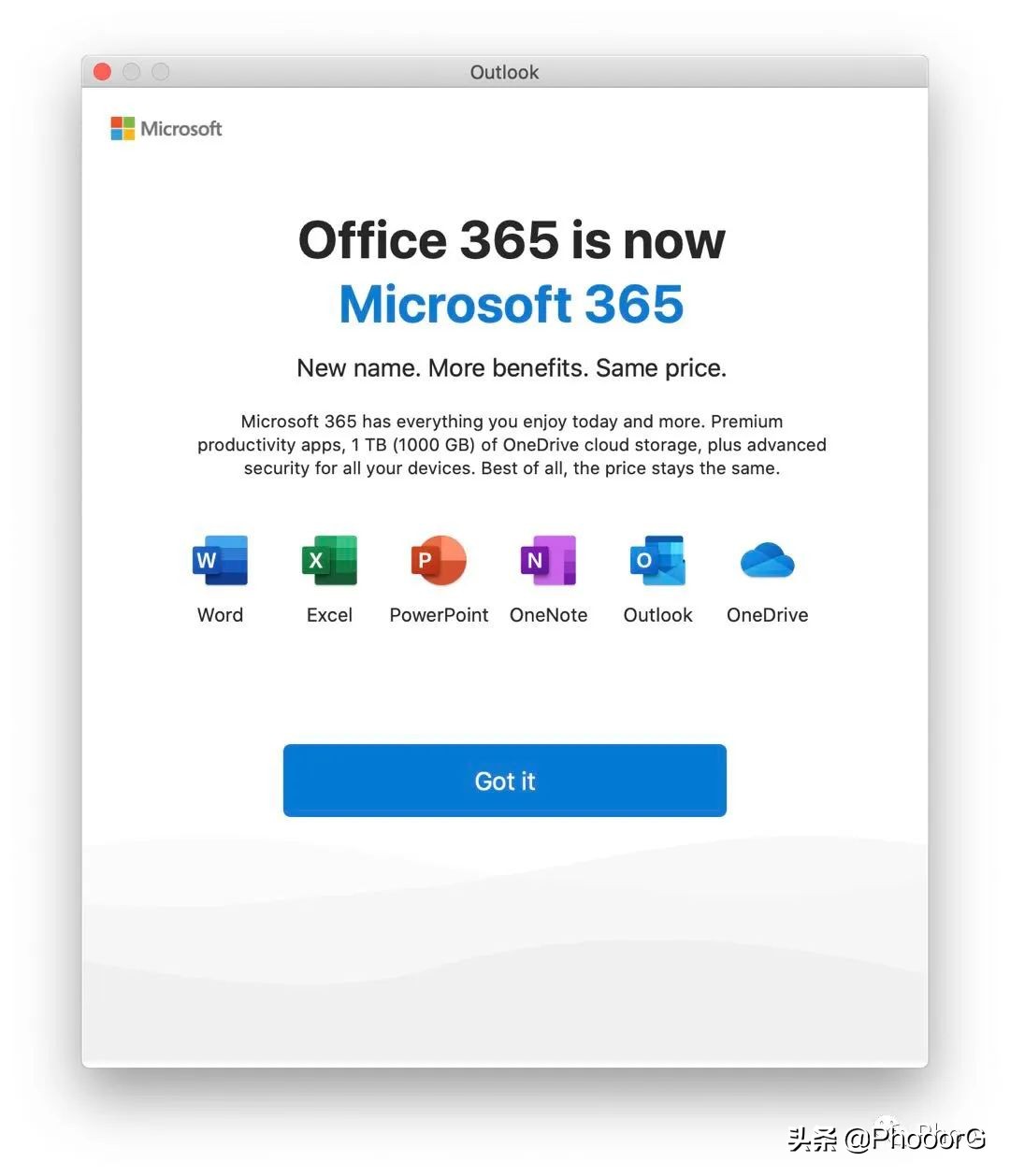 两步重置OutlookforMac