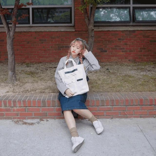 胖女孩这样穿搭也能拍美照