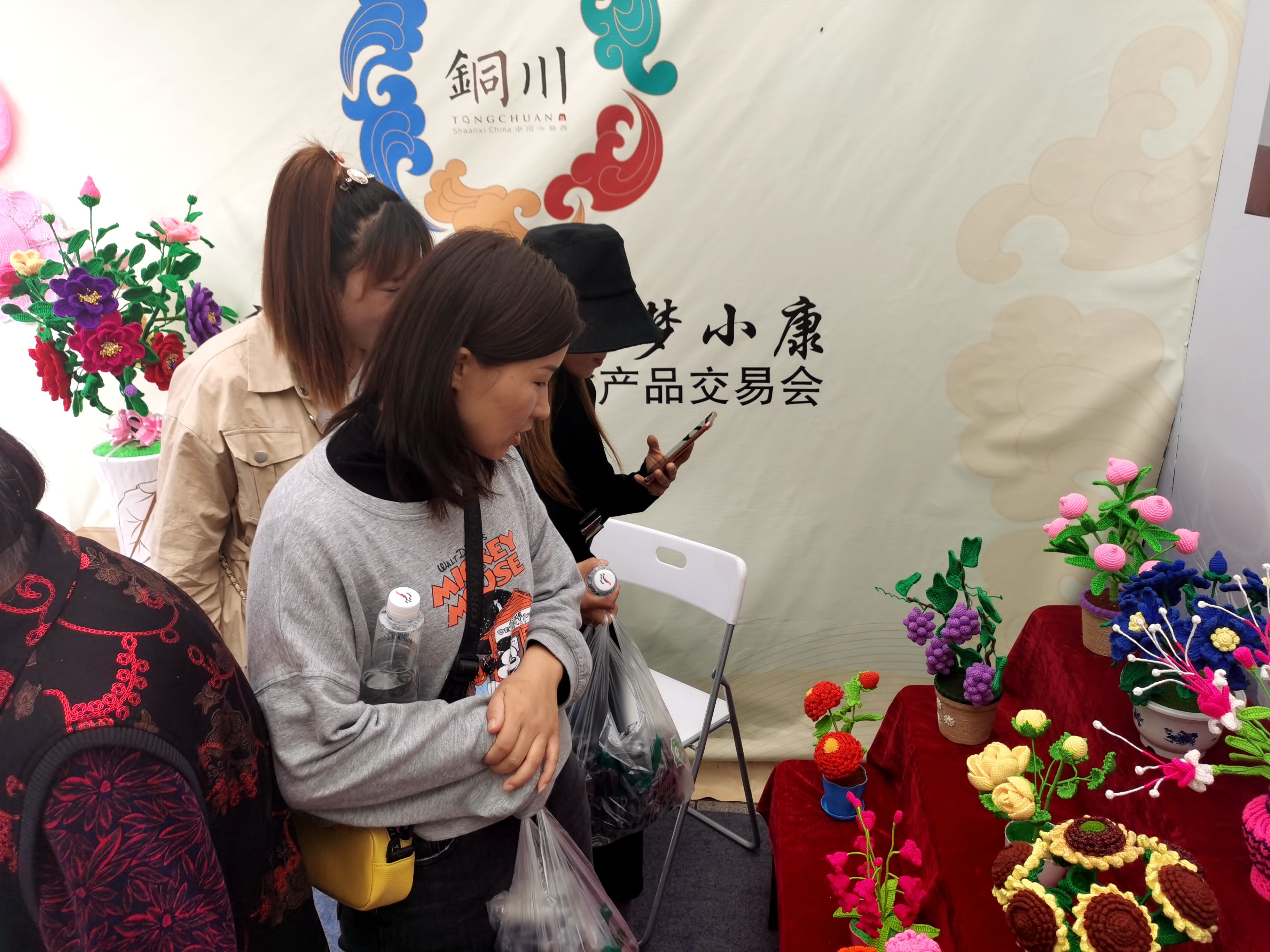 出村进城特产,铜川印台区毛线手工艺品交易会