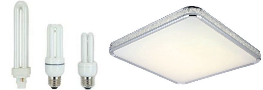 吸顶灯不亮了有弱光闪是怎么回事,吸顶灯夜间微亮