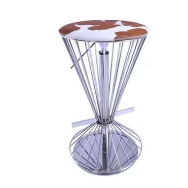 奶油原木风吧台椅,高端精致的新中式吧台椅