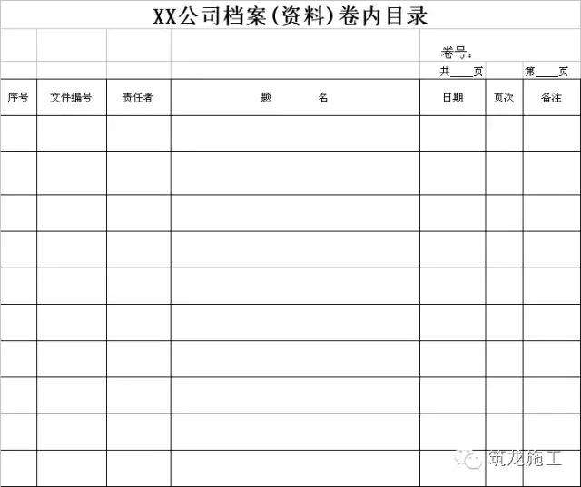 工程部档案记录填写培训,工程资料移交台账