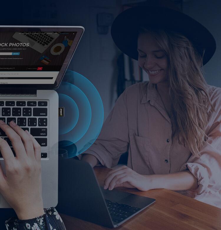 小身材大能量翼联EDUP1683千兆双频USB无线网卡带你自由飞翔