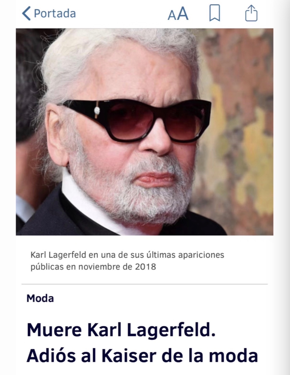 逝去亦永恒：“老佛爷”卡尔拉格斐的传奇人生