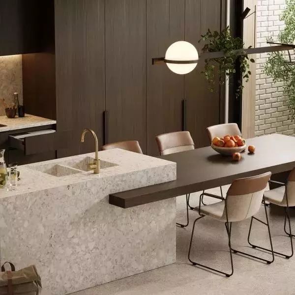 简餐餐厅厨房设计布局,餐厨一体的厨房设计