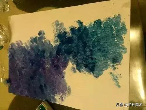 用水彩笔画星空怎么画,简单又好看的水彩星空