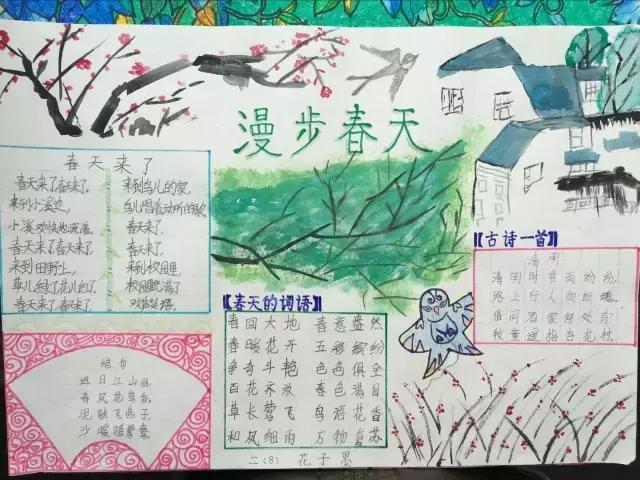 三年级下册语文传统节日的手抄报,三年级下册语文关于读书的手抄报