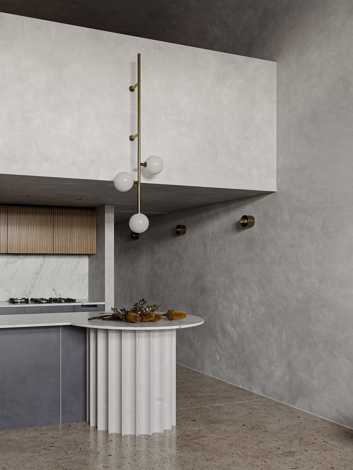 侘寂风屋顶原木设计,原木侘寂风住宅设计