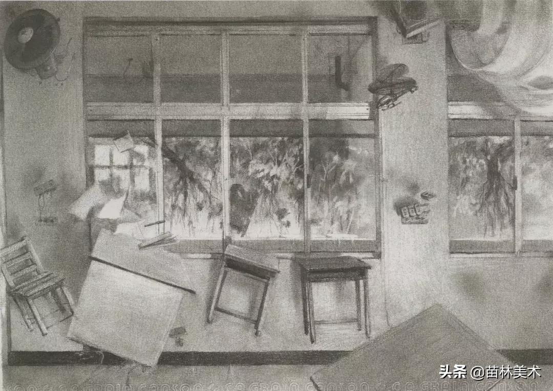 清华美院精微素描高分卷,清华美院设计素描光影解析