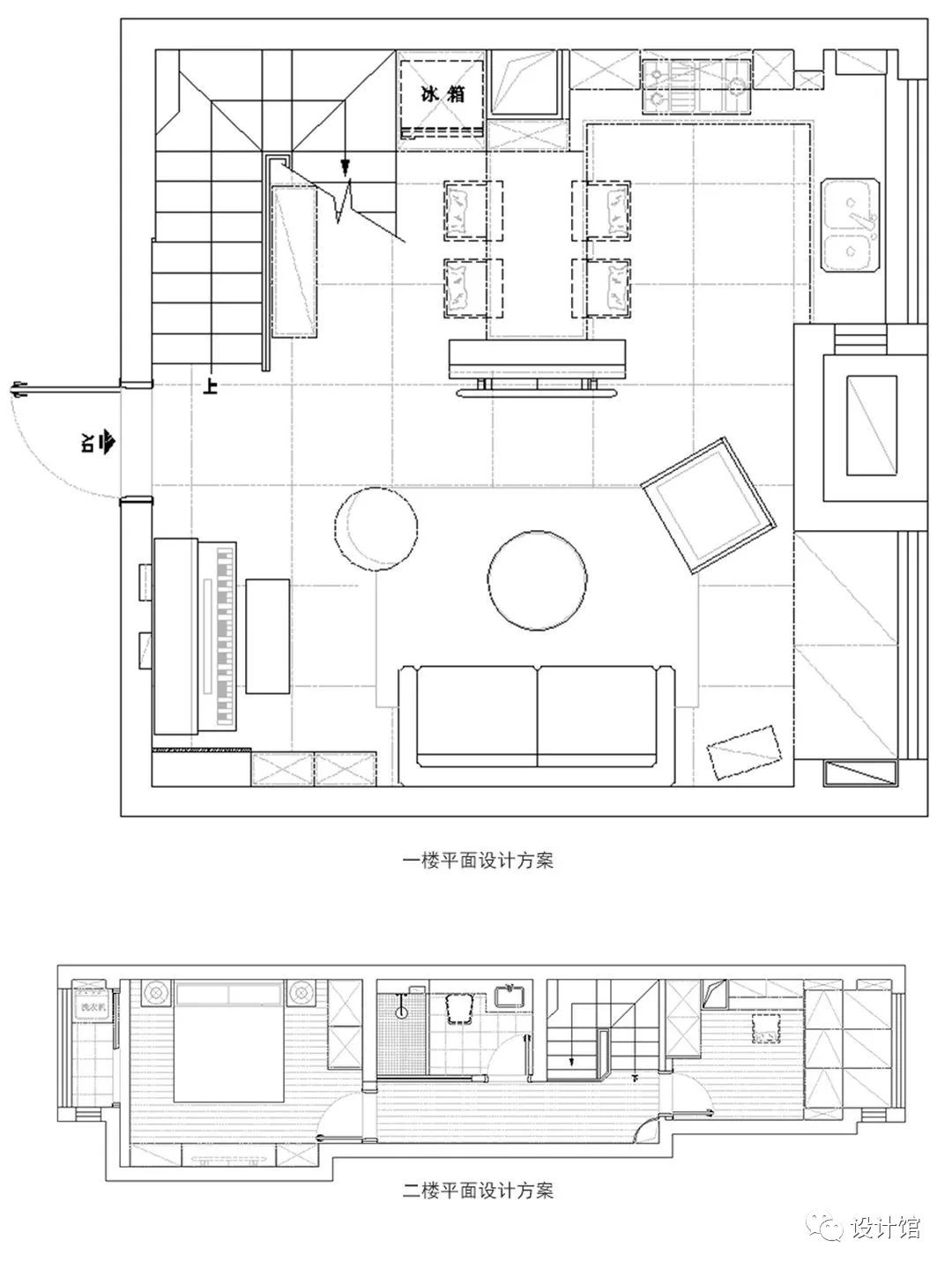 小户型极简复式,90轻奢小户型
