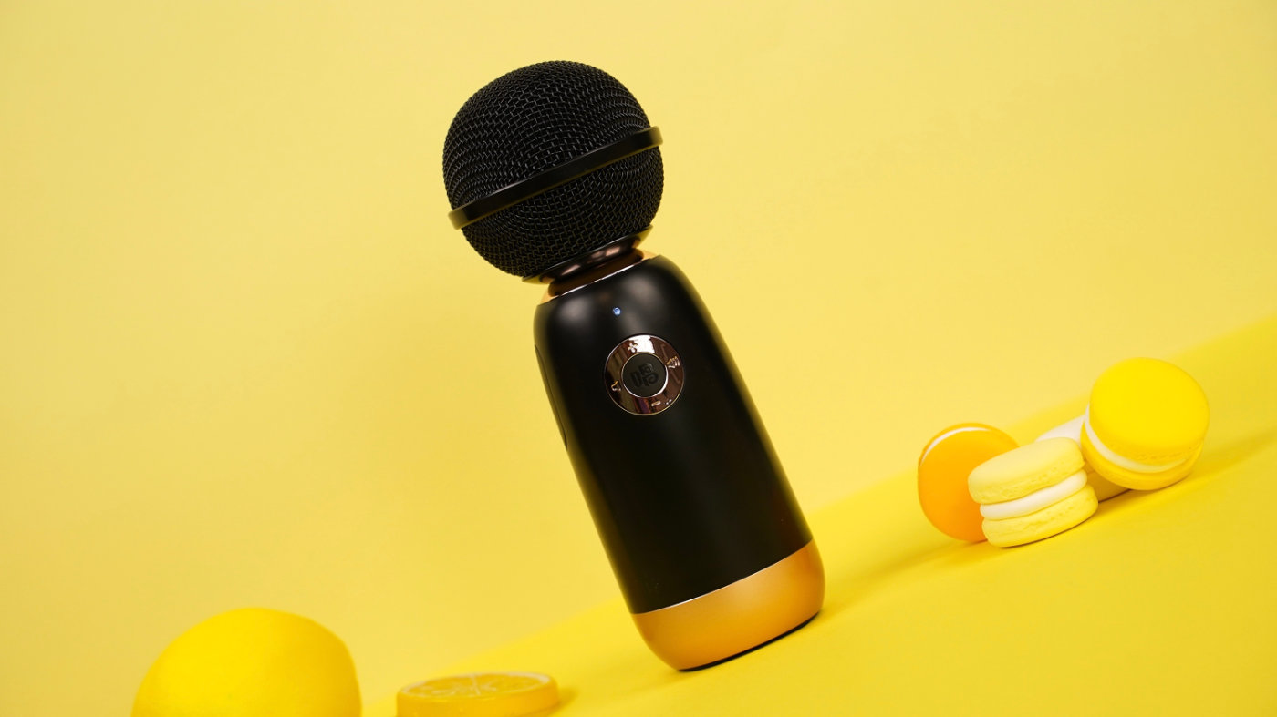 精灵麦克风q3怎么用嗨唱模式,唱吧精灵话筒q3直播唱歌评测