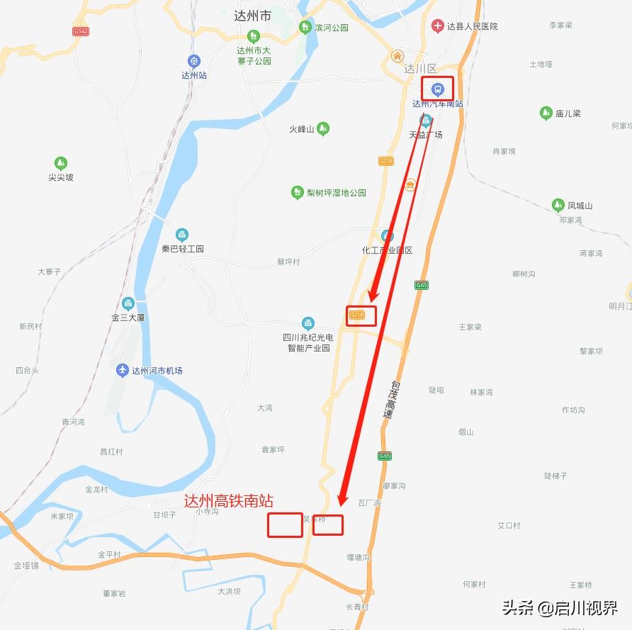 达州客运南站搬迁,达州市汽车南站新址