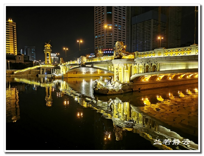 夜幕下的天津海河，美爆了