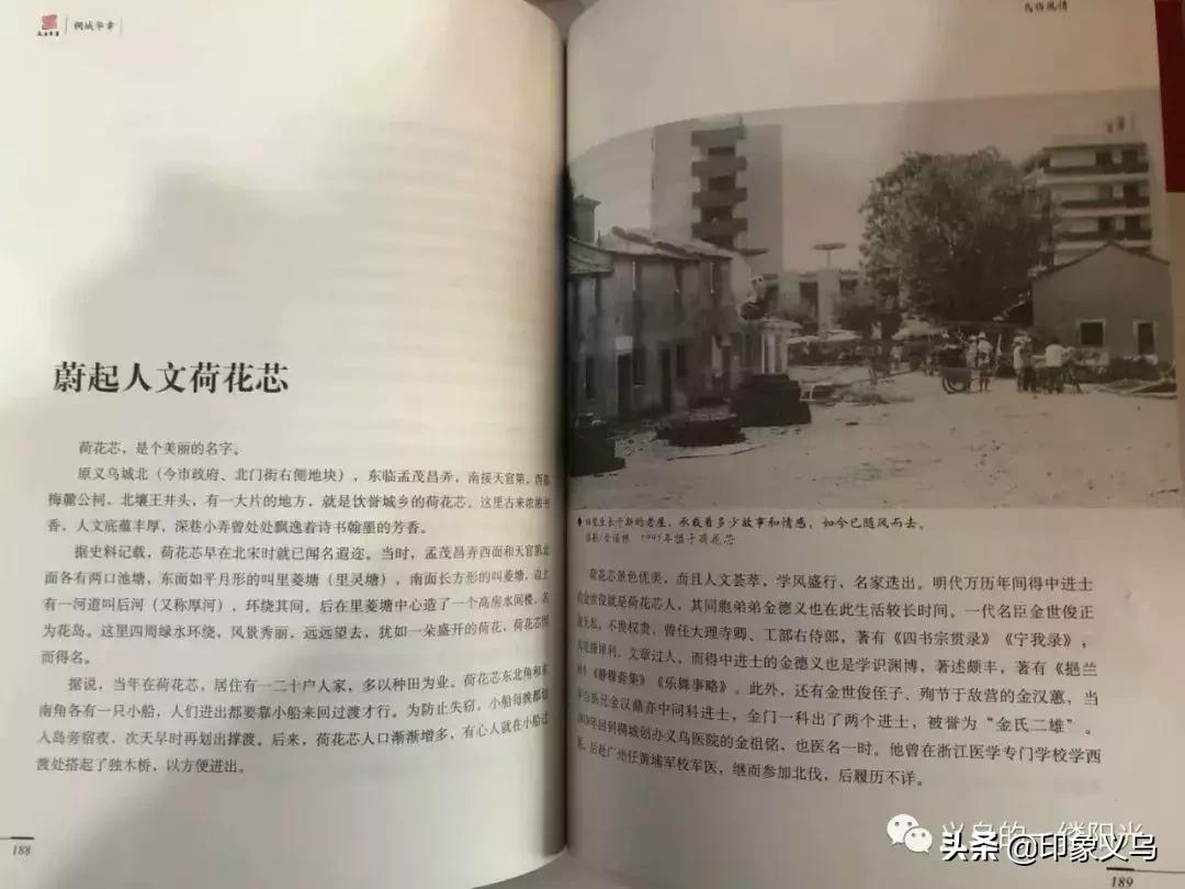 荷花芯遗址今上午在“义乌之心”揭碑,义乌市中心有了追忆“乡愁