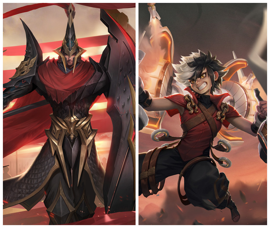 王者荣耀鲁班七号和铠合体,王者荣耀鲁班父子兵