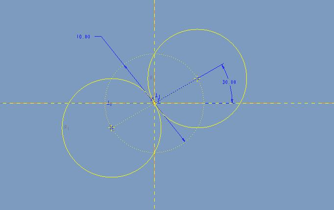 proe怎么画出一个相交的线,proe如何绘制双绞线