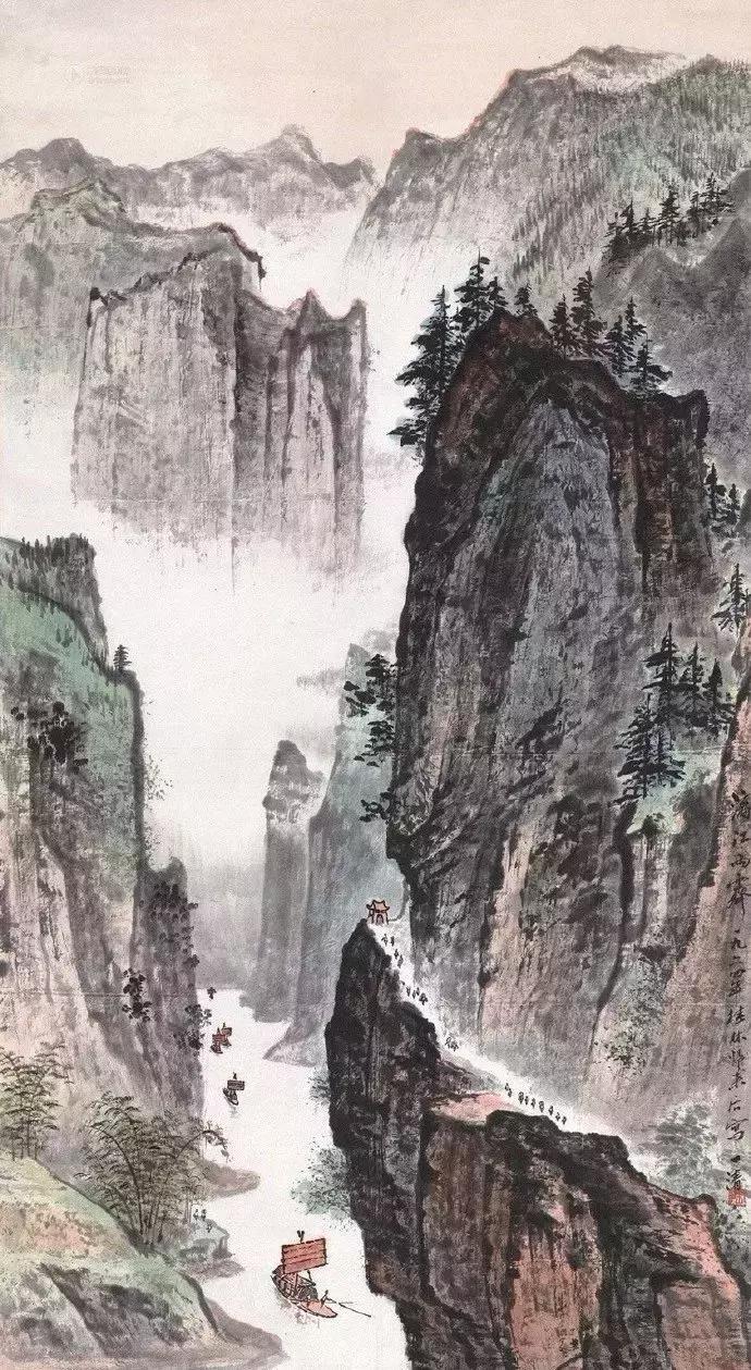 一组高清唯美的山水画收藏欣赏,美国大都会收藏明清山水画欣赏